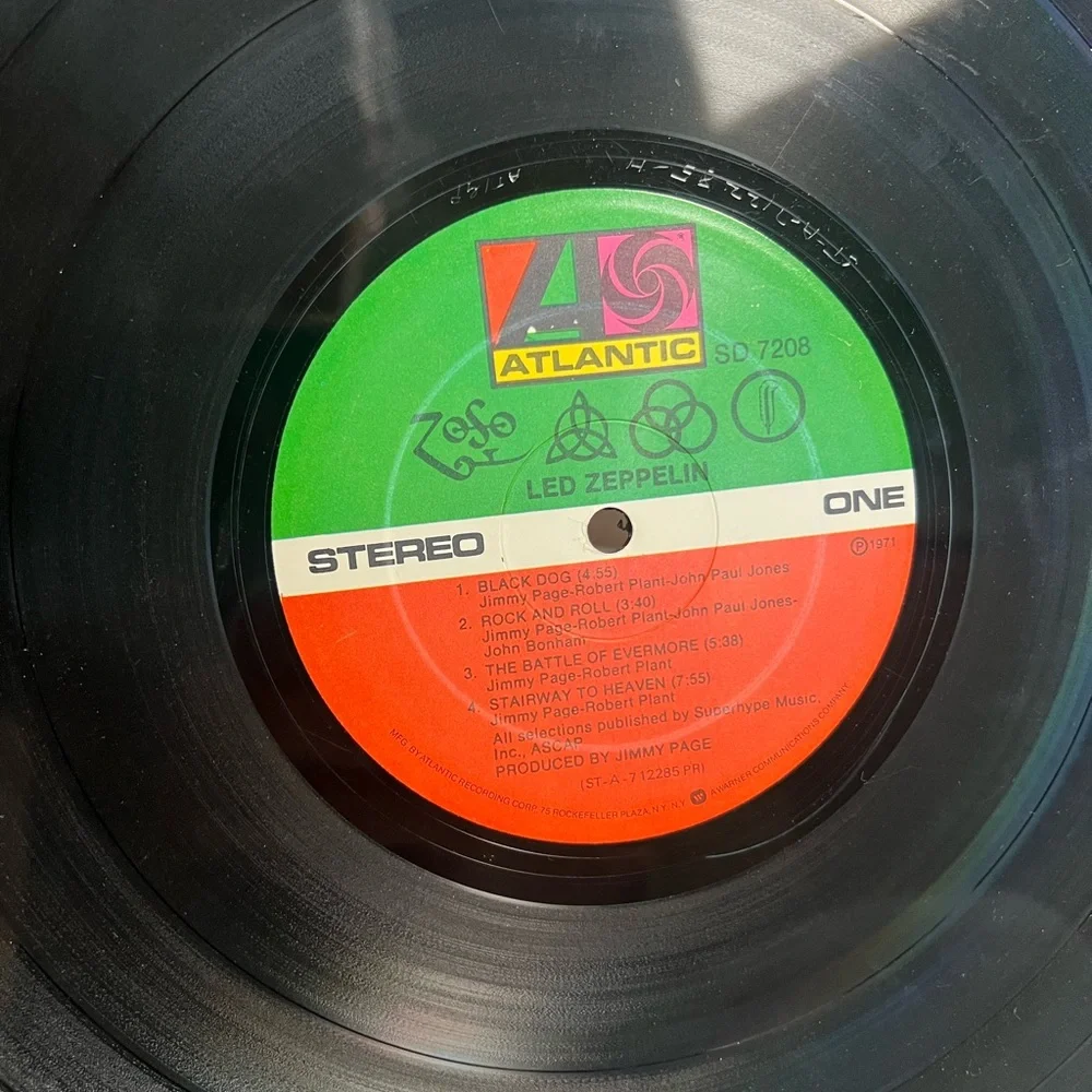 Vintage Led Zeppelin IV Vinyl LP Album - 1971 - Picture 6 of 7